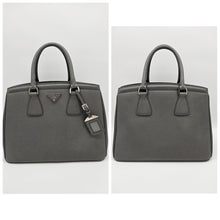 Load image into Gallery viewer, Authentic Prada Saffiano Lux gray
