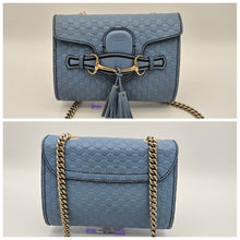 Load image into Gallery viewer, Authentic G G Emily Shoulder Bag Blue
