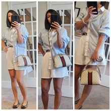 Load image into Gallery viewer, Authentic G G Ophidia Shoulder Bag Beige
